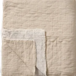 IB Laursen Bettdecke doppelt, doppelt gewebt Karo-Stickerei