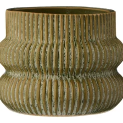 IB Laursen Blumentopf mit Rillen aus Keramik
