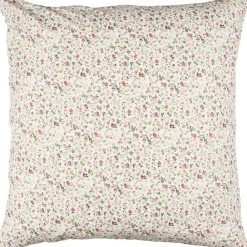 IB Laursen Blumiger Kissenbezug aus Baumwolle quadratisch