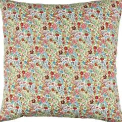 IB Laursen Blumiger Kissenbezug aus Baumwolle quadratisch