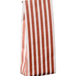 IB Laursen Buntfalttüte mit Streifen Textil-Look