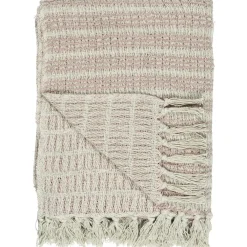 IB Laursen Decke mit Streifenmuster und Fransen