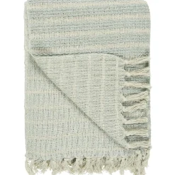 IB Laursen Decke mit Streifenmuster und Fransen