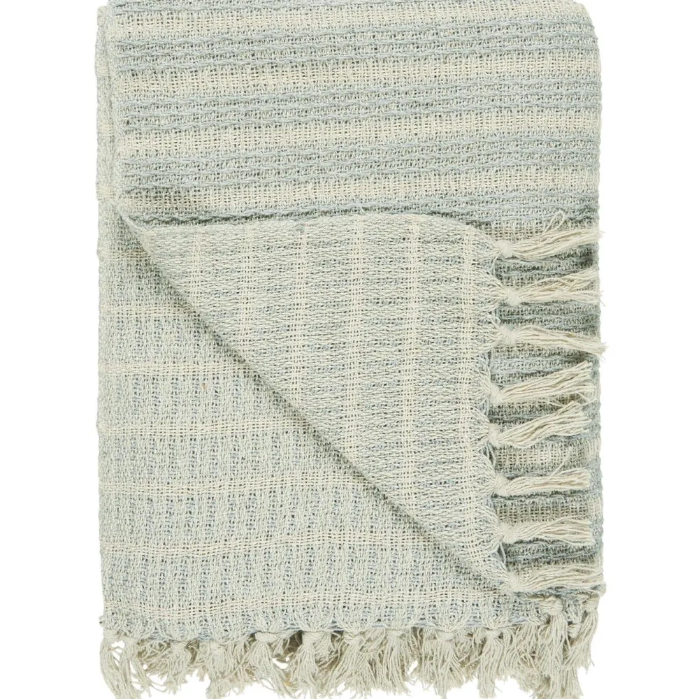 IB Laursen Decke mit Streifenmuster und Fransen