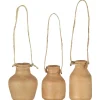 IB Laursen Deko Flasche mit Schnur 3er Set UNIKA