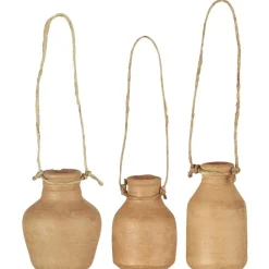 IB Laursen Deko Flasche mit Schnur 3er Set UNIKA