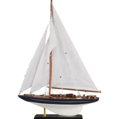 IB Laursen Deko Segelschiff mit leinenfarbigen Segeln