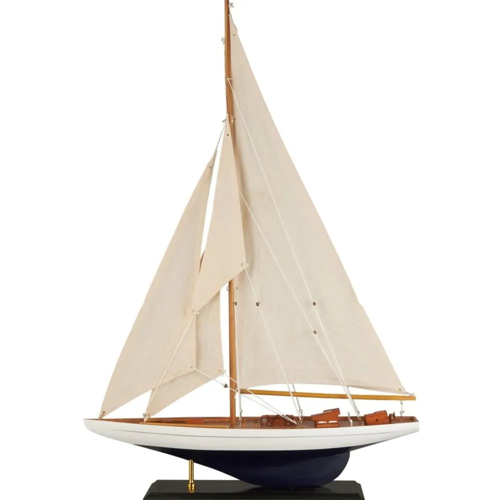 IB Laursen Deko Segelschiff mit leinenfarbigen Segeln
