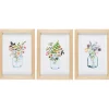 IB Laursen 3er Bilder-Set mit Blumenmotiv im Holzrahmen