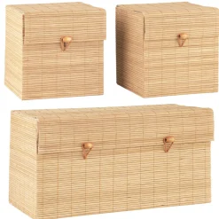 IB Laursen 3er Schachtelsatz mit Bambusdeckel