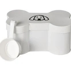 IB Laursen Futterdose in Knochenform mit Messbecher