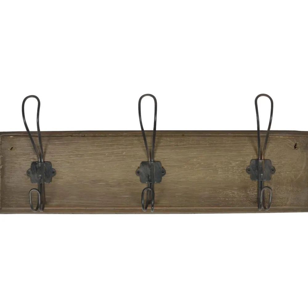 IB Laursen Garderobe Hakenleiste aus Holz und Metall