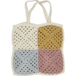 IB Laursen Gehäkelte Tasche mit Karomuster