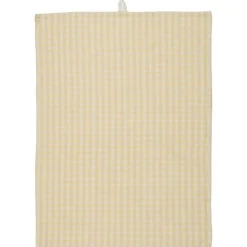 IB Laursen Geschirrtuch mit kleinen naturfarbigen Karos