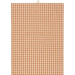 IB Laursen Geschirrtuch mit kleinen naturfarbigen Karos