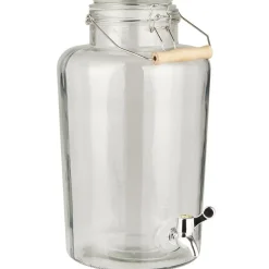 IB Laursen Getränke Behälter mit Patentdeckel und Holzhenkel