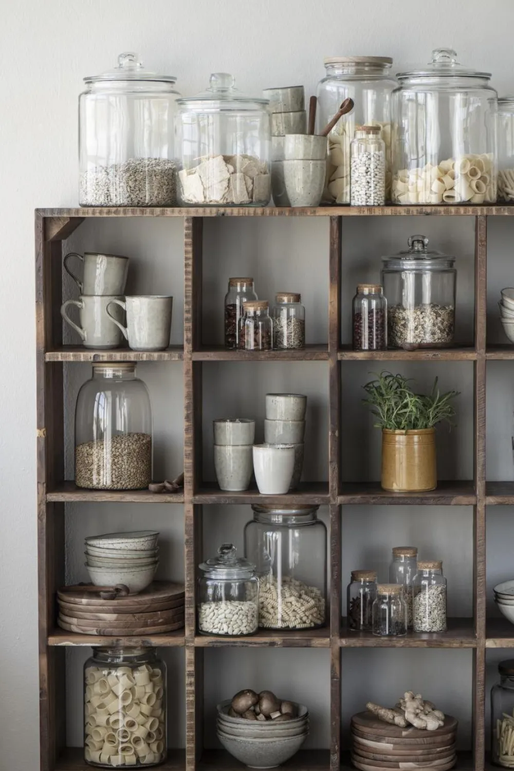 IB Laursen Glas Behälter mit Holzdeckel