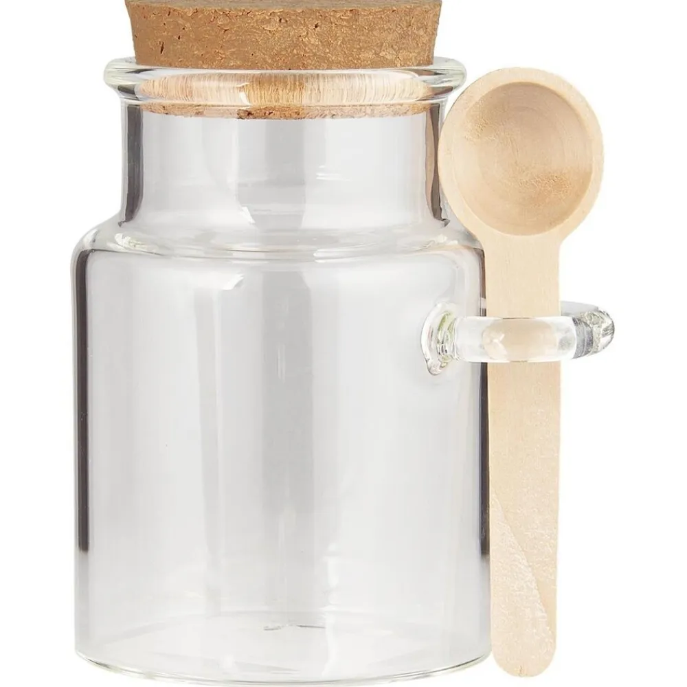 IB Laursen Glaskrug mit Korken und Holzlöffel