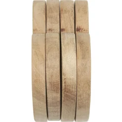 IB Laursen Herzförmige Untersetzer aus Akazienholz 4er