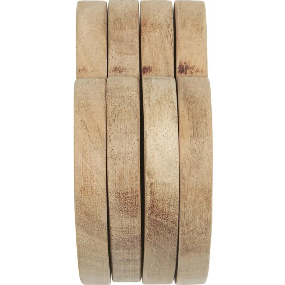 IB Laursen Herzförmige Untersetzer aus Akazienholz 4er