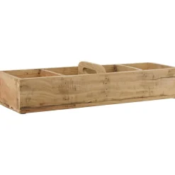 IB Laursen Holz-Kiste mit Fächern und Quergriff Unika