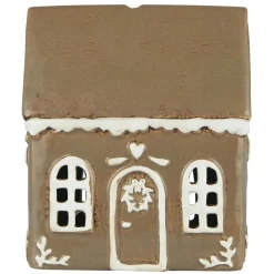 IB Laursen Keramik Lebkuchenhaus für Teelicht Stillenat Türkranz