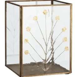 IB Laursen Kerzenhalter mit Paillettenblumen