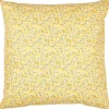 IB Laursen Kissenbezug hellgelb mit weißen Blumen