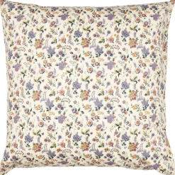 IB Laursen Kissenbezug mit lila und braunen Blumen
