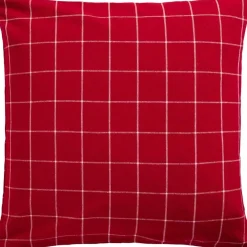 IB Laursen Kissenbezug Silja rot mit großen Karos