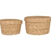 IB Laursen Korbsatz 2er-Set aus Natur Seegras
