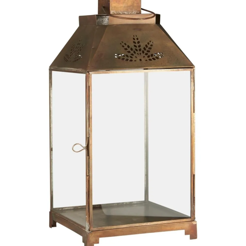 IB Laursen Laterne mit Blattmuster oben