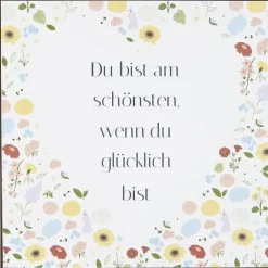 IB Laursen Metallschild Du bist am schönsten wenn du glücklich bist