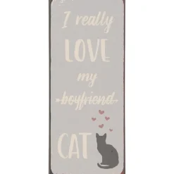 IB Laursen Metallschild I really love my cat