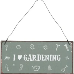 IB Laursen Metallschild I love gardening