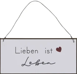 IB Laursen Metallschild Lieben ist leben