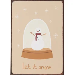 IB Laursen Metallschild Let it snow