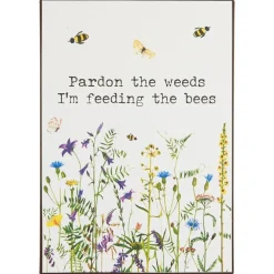 IB Laursen Metallschild Pardon the weeds