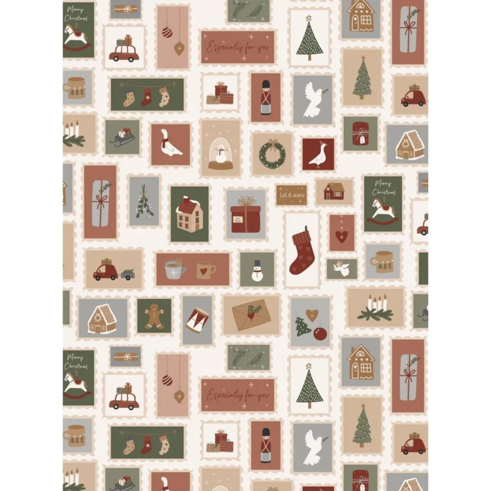 IB Laursen Papierrolle Weihnachtsbriefmarken