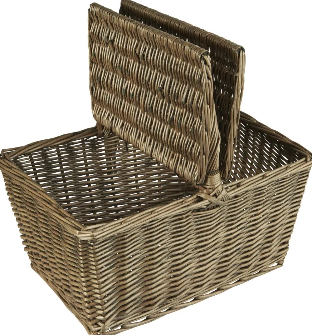 IB Laursen Picknickkorb mit Deckel und Henkel