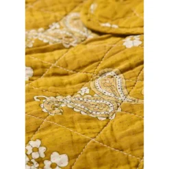 IB Laursen Quilt mustard mit Paisleymuster, gesteppte Decke