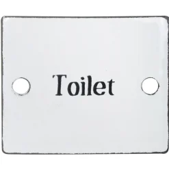 IB Laursen Schild aus Emaille Toilet