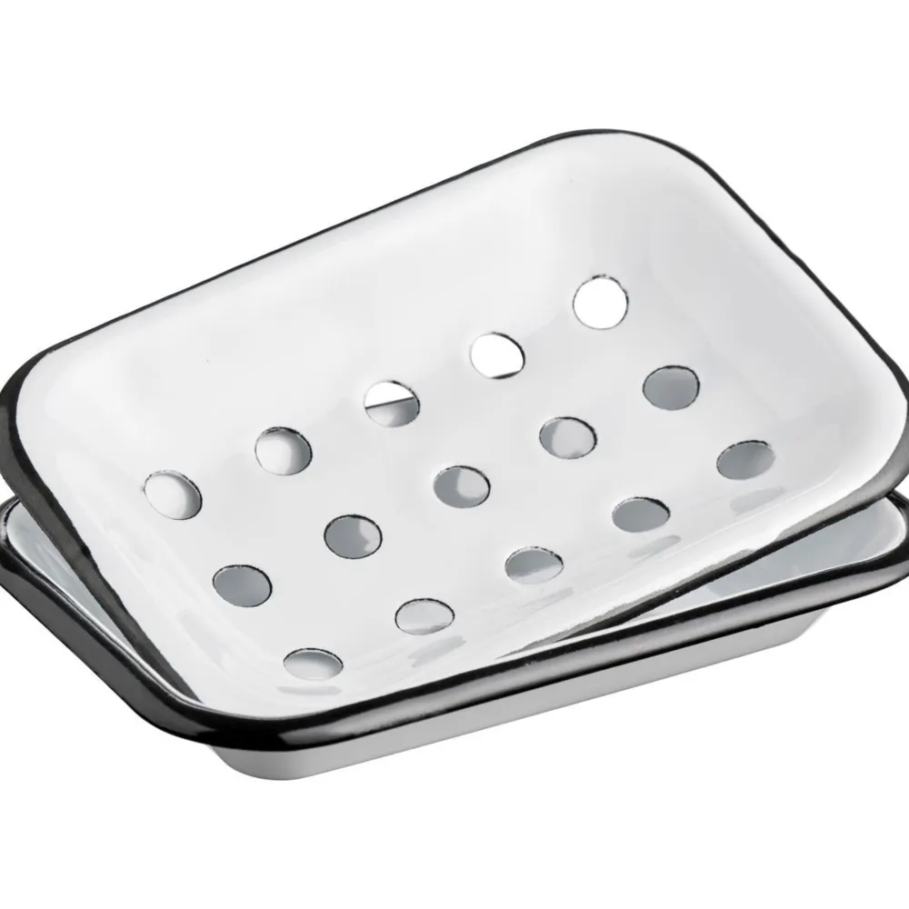 IB Laursen Seifenschale in 2 Teilen Emaille