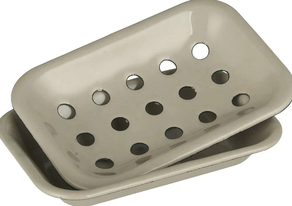 IB Laursen Seifenschale in 2 Teilen Emaille