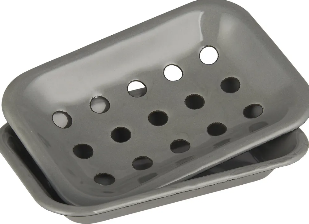 IB Laursen Seifenschale in 2 Teilen Emaille