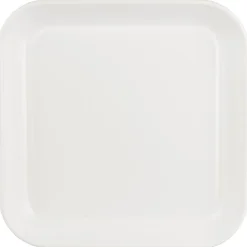 IB Laursen Tablett aus Emaille weiß mit weißer Kante