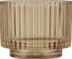 IB Laursen Teelichtglas gerillt Valencia Narrow
