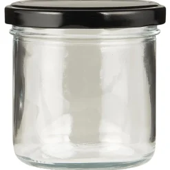 IB Laursen Vorratsglas mit schwarzem Schraubdeckel