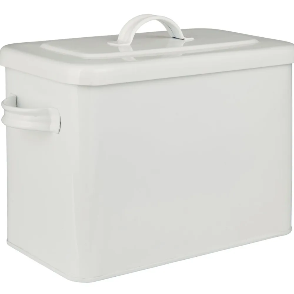 IB Laursen Weiße Metall Box mit Deckel