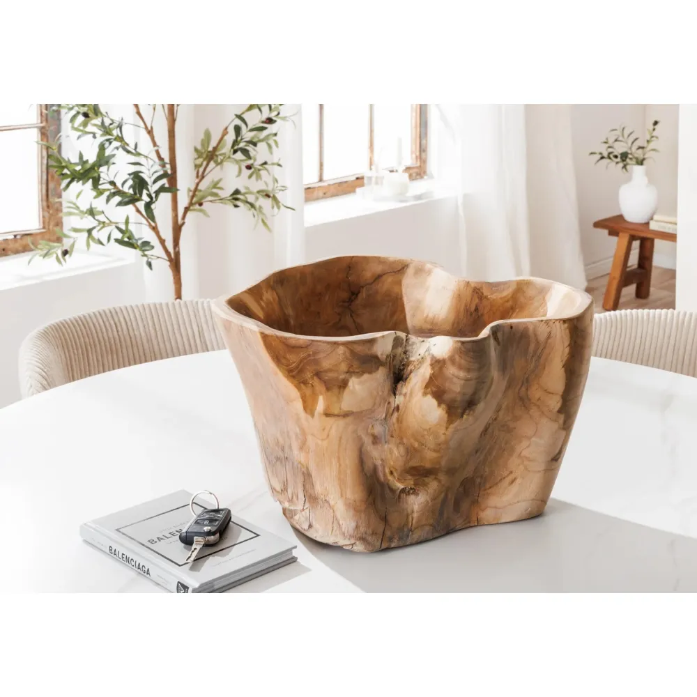 Invicta Dekoschale aus Teakholz Flowers